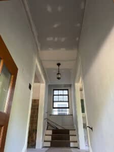 Ceiling of a hallway