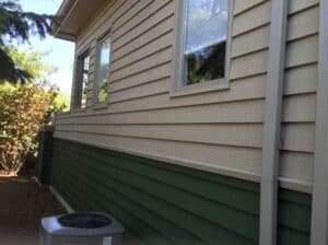 Painted house siding