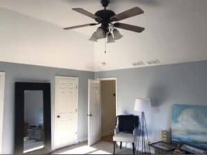 Freshly painted room