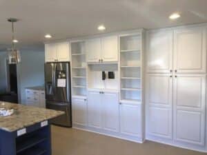 White cabinets